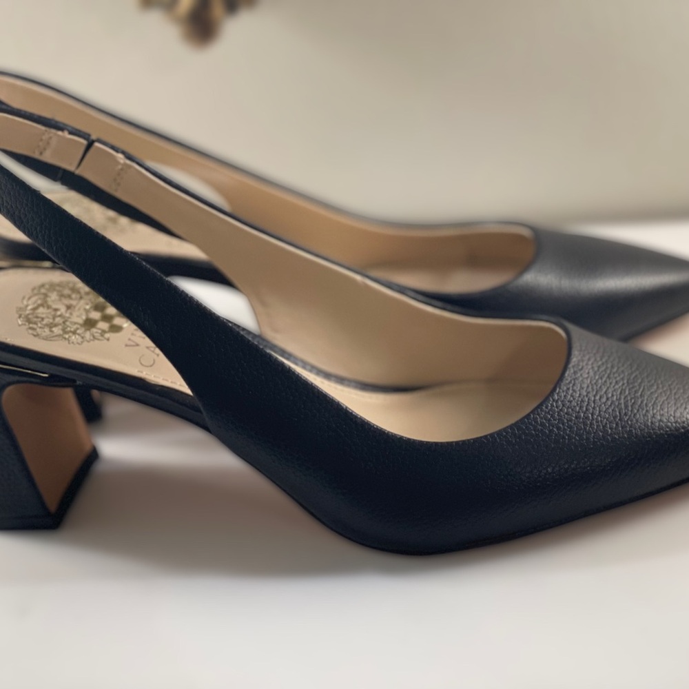 Elegant Black Slingback Heels